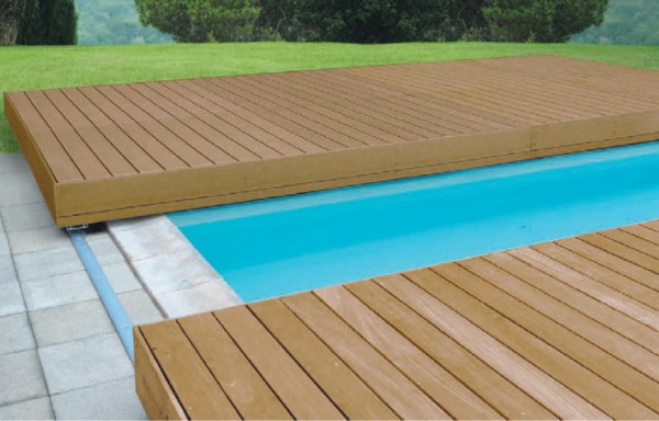 Walu Deck für Becken 6x3m mit Holzverkleidung