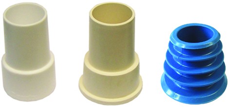 Skimmermuffe für Segmentschläuche Anschluss 38 mm Konische (blau)