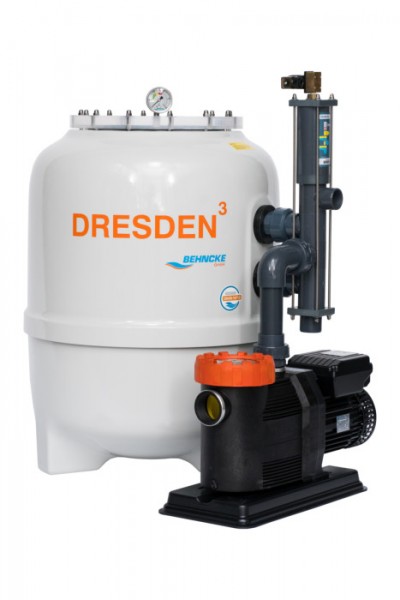 DRESDEN³-Filteranlage mit Stangenventil D500 - Deluxe ECO VS